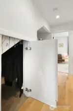 There's ample storage in this townhouse.