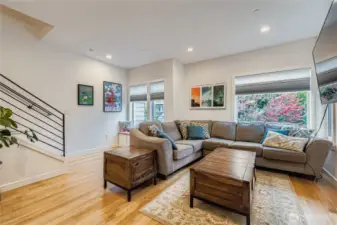 Large livingroom with room for a huge sofa