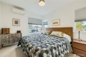 Primary Bedroom fits a King size bed.