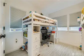 Second bedroom, also on level 3 with the primary.