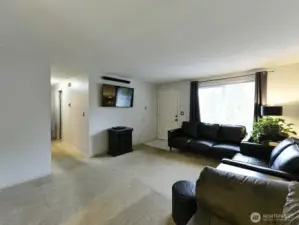 Looking into the livingroom from dining area.