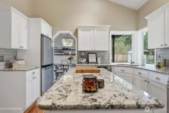 The cook will love this beautiful and convenient kitchen ... particularly the amazing appliances (no, the sellers didn't expect to be leaving this soon when they bought them!)