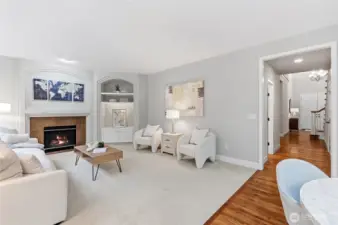 Great room open to the kitchen