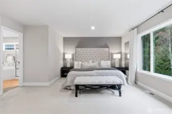 Luscious greenbelt views