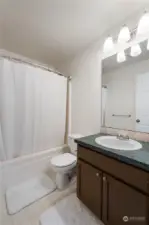 Full bath located on second level.