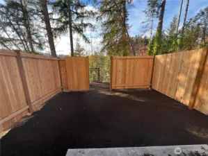 Backyard of lot 34