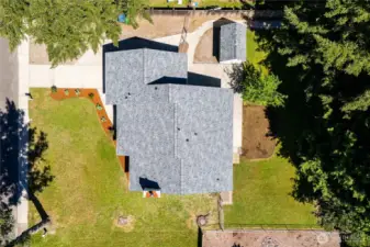 An aerial view of the property...