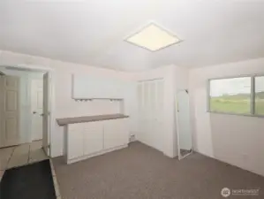 Office on ground level with private entrance or 4th Bedroom. 3/4 bath right outside this room. See floorplan