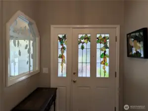 Stained Glass Entry. #2835 Cooper Point Rd NW, Olympia, WA 98502