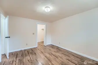 Primary Bedroom (Have seen other units use closet space as laundry)