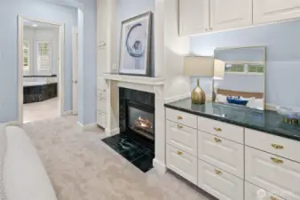 2 sided gas fireplace