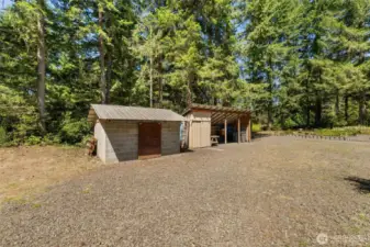 Tidy and functional, these outbuildings add extra space for storage, hobbies, or seasonal gear—because acreage comes with opportunity.