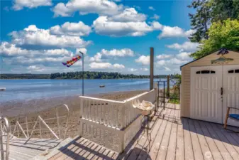 Down at the waters edge is storage for all your boating and water needs.