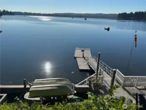 Down at the waters edge. Enjoy boating, kayaking, paddleboard, or even a  summer swim!