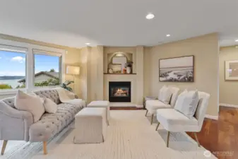 Living Room with Fireplace