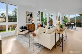 Light filled Living Room.