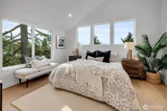 South facing and bright Primary suite.