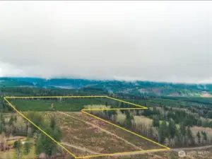 Virtually level site..  The view facing to the NE.