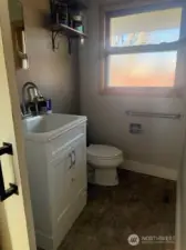 Half Bath off Kitchen