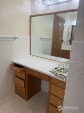 Main bath vanity area