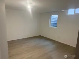 Bedroom 4 in basement with egress windows