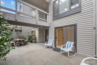 Front patio sliding door to 2nd bedroom