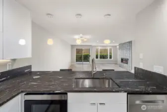 Custom Granite Countertops with Matte finish for slip resistance