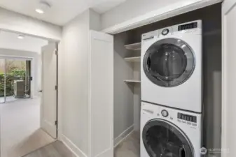 Hallway with Utility Room