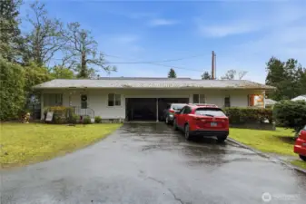 Units A & B, first of the two duplexes down the private drive