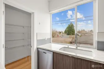 Enjoy the territorial view and gaze out your oversized kitchen window, don't miss the extra large sink!