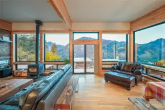 Soaring Views from expansive great room with open floor plan