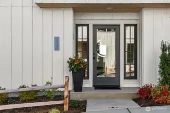 This, stunning, custom designed home, 2224, is south facing and filled with light. An attached single car garage and covered terrace off the large kitchen are some of the many amenities. A second parking spot on the drive in front of garage.