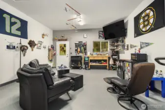 HUGE man cave/shop garage!