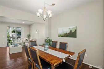 Designated dining area.