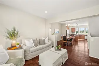 Engineered hardwood floors.