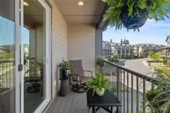 Private balcony.