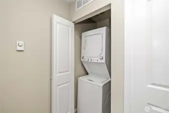 Washer and dryer to convey.