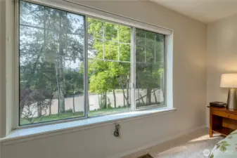Fantastic view of the Puyallup River from the primary bedroom