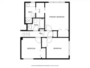 2nd Level - 3 bedrooms up including primary ensuite