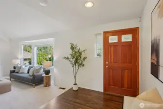 Entry with Refinished Hardwoods