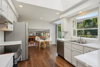 Refinished Hardwoods & Newer Stainless Steel Appliances