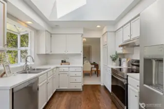 Refinished Hardwoods & Newer Stainless Steel Appliances