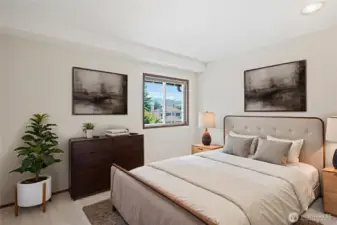 Upstairs Bedroom Virtually Staged