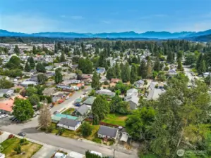 About a 1/2 mile to the charming historic downtown!