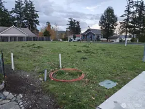 Looking from the North west corner