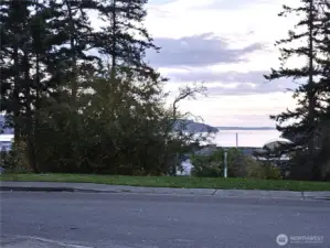 View across the road to Burrows Bay and beyond