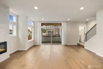 Abundant natural light enhanced by expansive windows