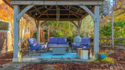 Gazebo for relaxing and taking in the sunset views.