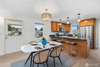 You have both casual dining and counter seating