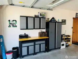 Built in garage shelves